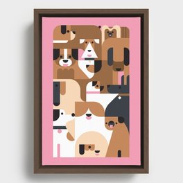 Doggos Framed Canvas
