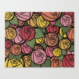 springtime rosettes Canvas Print
