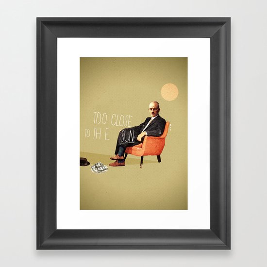 Flying Too Close To The Sun | Breaking Bad | Collage Framed Art Print