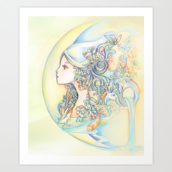Zodiac - Aquarius Art Print