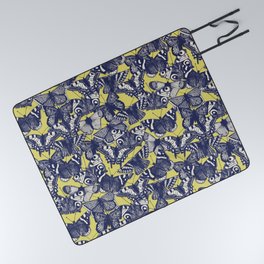 butterfly yellow Picnic Blanket