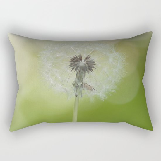 Dandelion in LOVE- Flower Floral Flowers Spring on #Society6 Rectangular Pillow