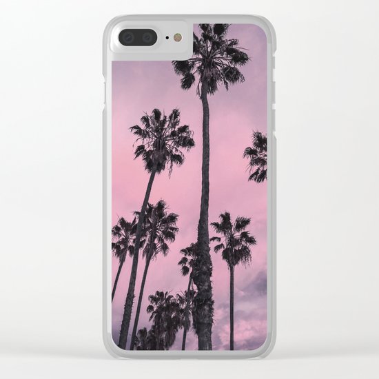 Palm Trees Clear iPhone Case