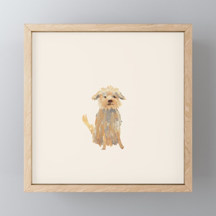 A dog called Jazz Framed Mini Art Print