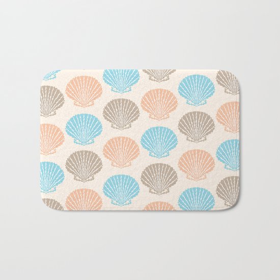 Pastel Marine Pattern 06 Bath Mat