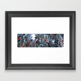 SPIDER-MAN   all togheter Framed Art Print