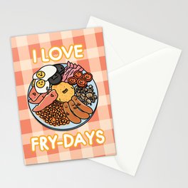 I LOVE FRY-DAYS Stationery Cards