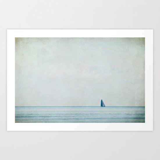 sailing under the big sky Art Print
