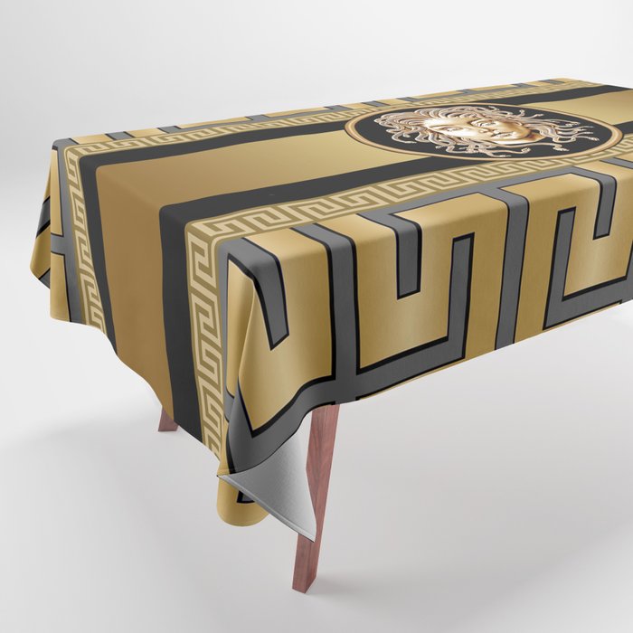 Luxury Medusa Head Gold Tablecloth
