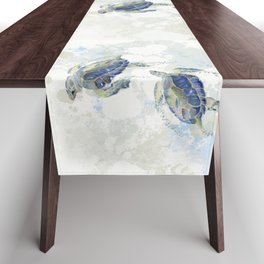 Swimming Together 2 - Sea Turtle  Table Runner