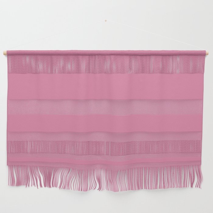 Pink Cosmos solid color. Pastel coral blush color minimalist plain  pattern  Wall Hanging