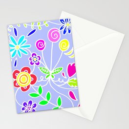 Floral Crazy Stationery Card