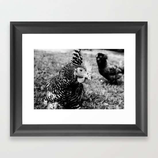 Hello Chicken Framed Art Print