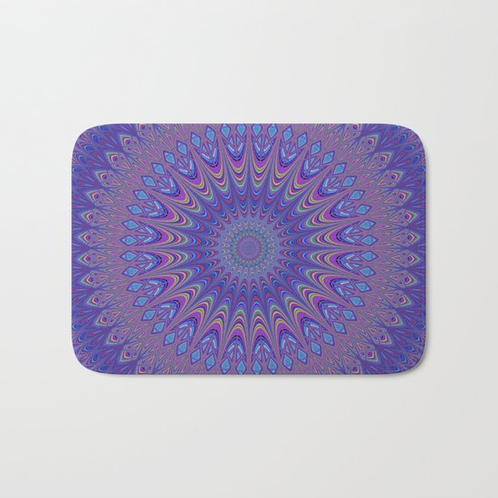 Purple mandala Bath Mat