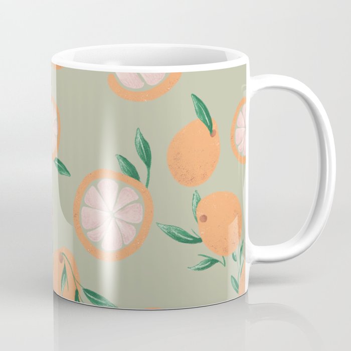 Retro oranges with background Coffee Mug