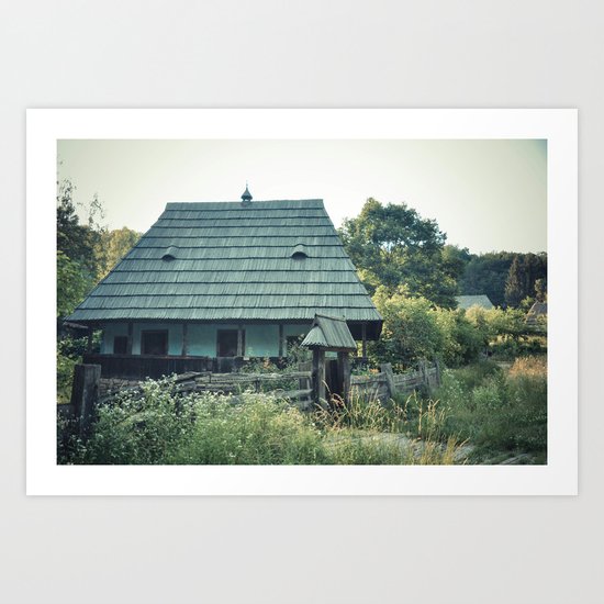 House in the mountains Art Print