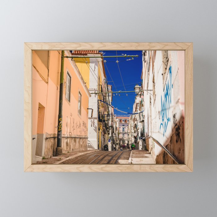 Lisbon's Urban Paths Framed Mini Art Print