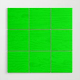 Monochrom green 0-255-0 Wood Wall Art