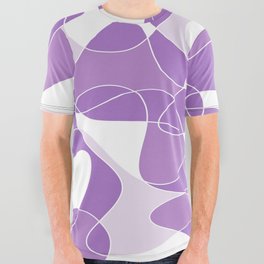 Abstract pattern - purple. All Over Graphic Tee