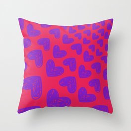 Purple Love Throw Pillow