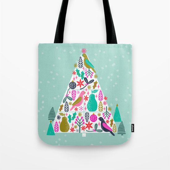 Christmas Tree by Andrea Lauren Tote Bag