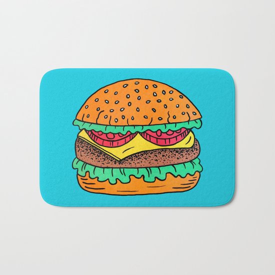 Burger Bath Mat