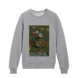 Birds And Flowers Kids Crewneck