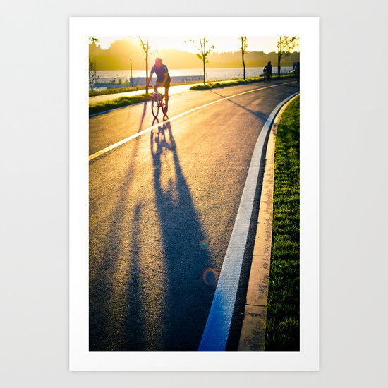 Seoul Cycling Art Print