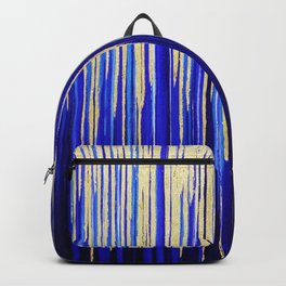 Yellow and Blue abstract Backpack