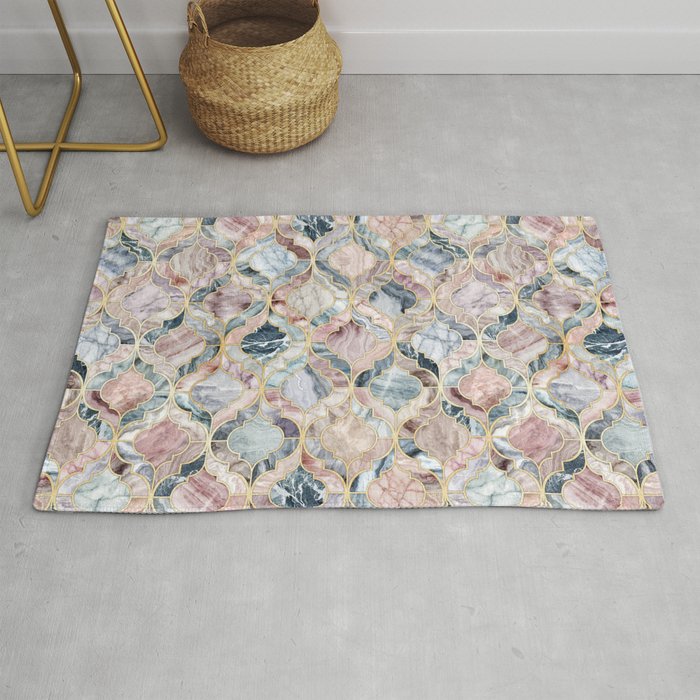 Marble Moroccan Tile Pattern Rug By Micklyn