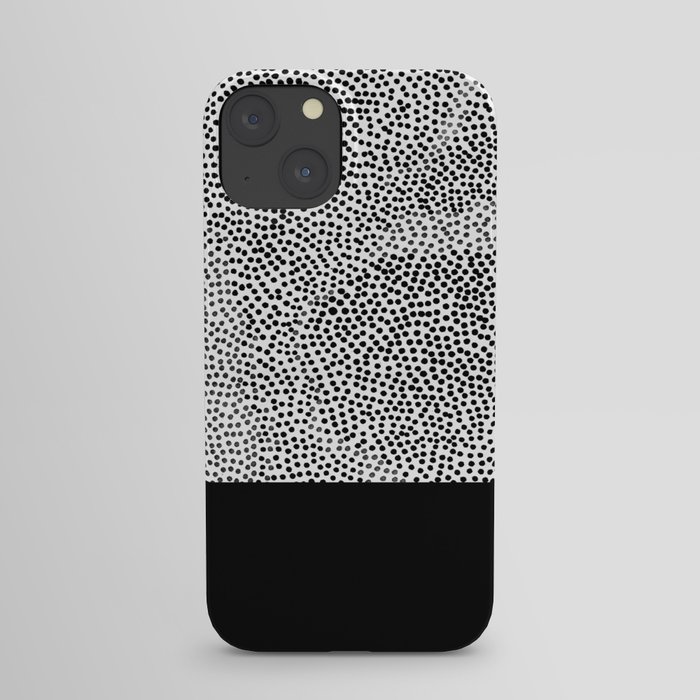 Dots and Black iPhone Case