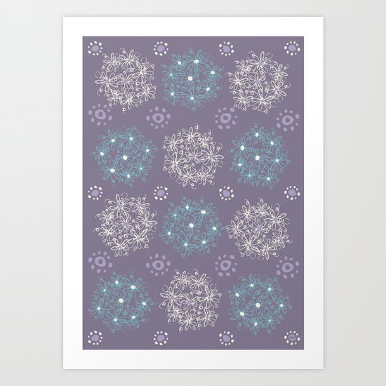 Lilac Clusters Art Print