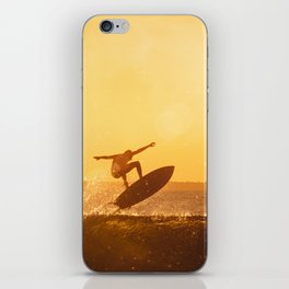 Sunset Surfing iPhone Skin