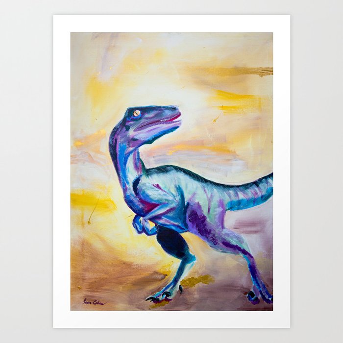 Raptor in Color Art Print