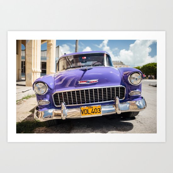 Purple Chevy Art Print