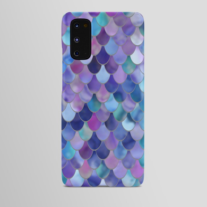 Mermaid Scales Art, Purple, Pink, Teal, Blue, Green Android Case