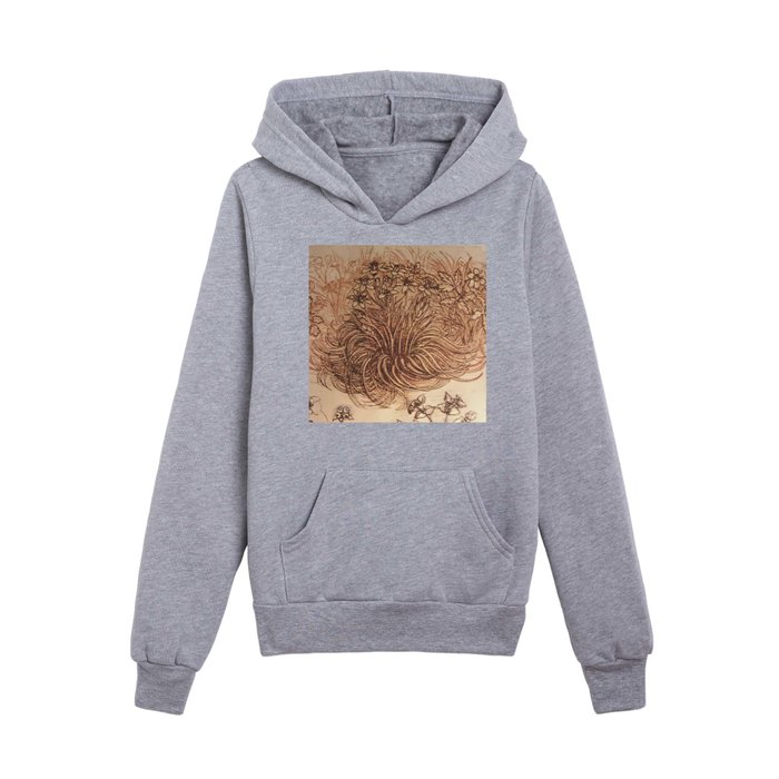 Art And Science Leonard De Vinci Kids Pullover Hoodie