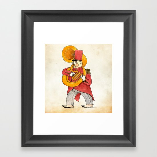 García, tuba Framed Art Print
