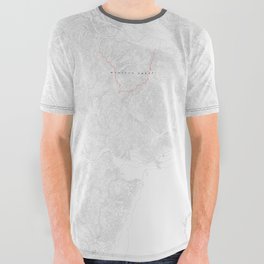 Monarch Crest Trail Map All Over Graphic Tee
