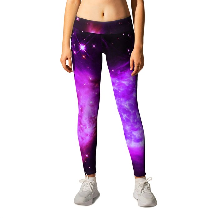 Space Galaxy : A star is born Purple Leggings by 2sweet4words Designs ...