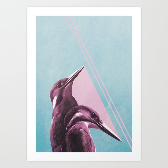 2 BIRDS Art Print