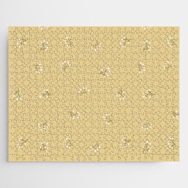 Rowan Branches Seamless Pattern on Beige Background Jigsaw Puzzle