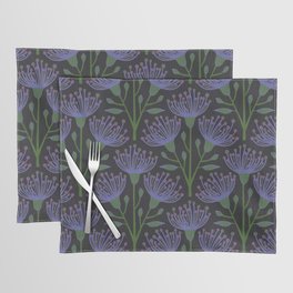 EUCALYPTUS FLORAL in DARK VERY PERI PURPLE Placemat