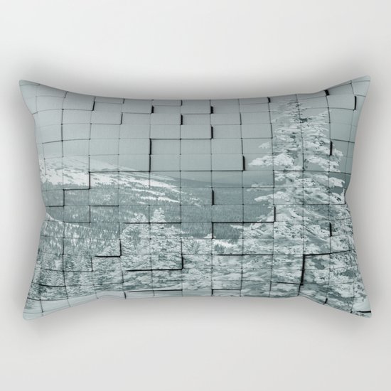 Winter collage Rectangular Pillow
