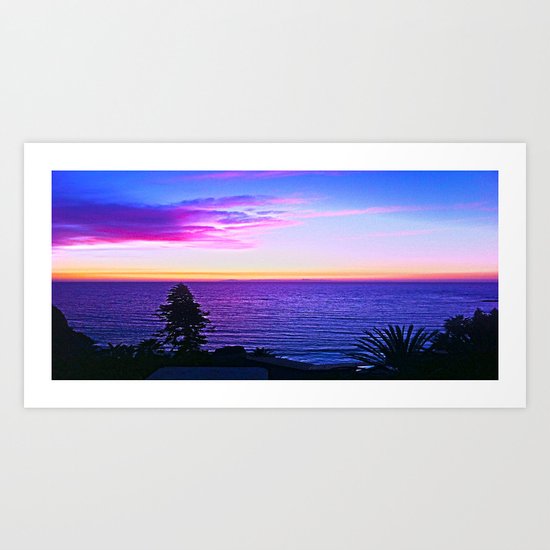 California Sunset Art Print