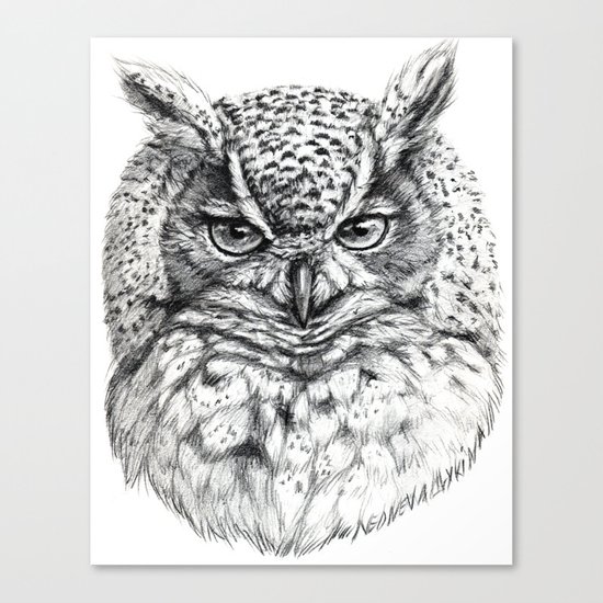 Owl SK136 Canvas Print