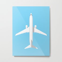 737 Passenger Jet Airliner Aircraft - Sky Metal Print | Curated, Aircraft, 737, Airline, Plane, Aeroplane, Jet, Graphicdesign, Airplane 