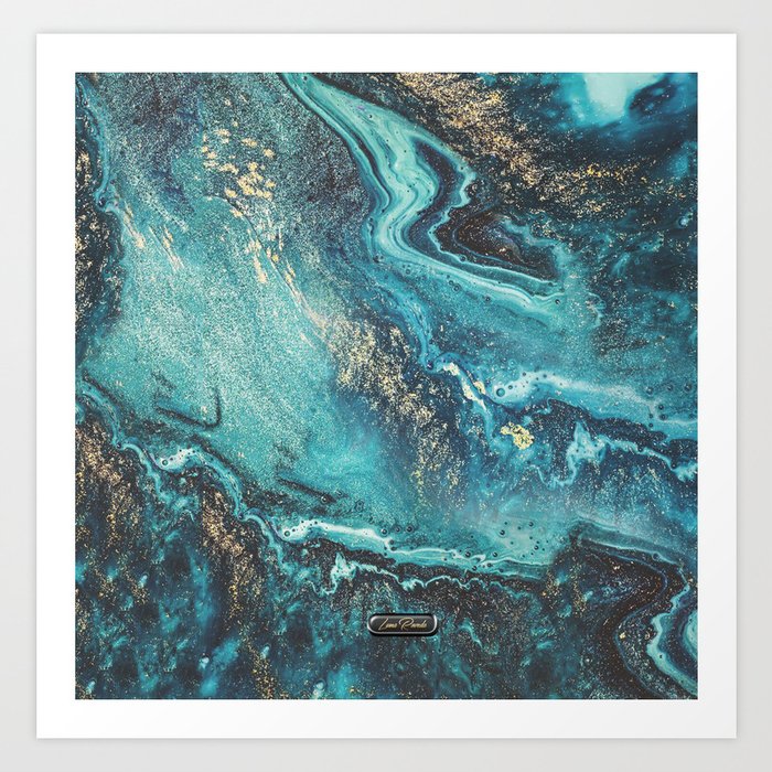 Abstract Lotus Flower Art Print By Lunarovedaart Society6