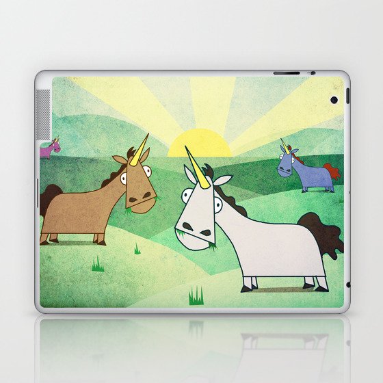 Grazing Unicorns V02 Laptop & iPad Skin