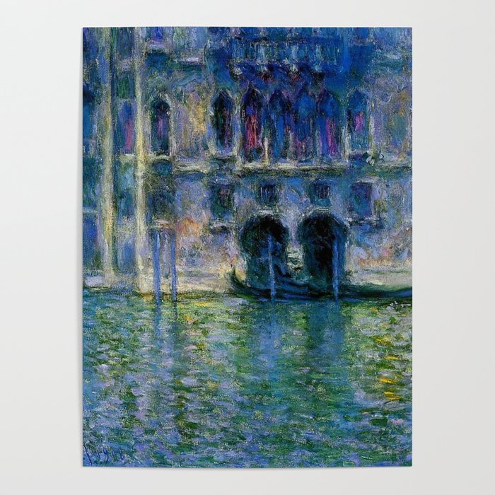 Claude Monet Palazzo da Mula, Venice Poster